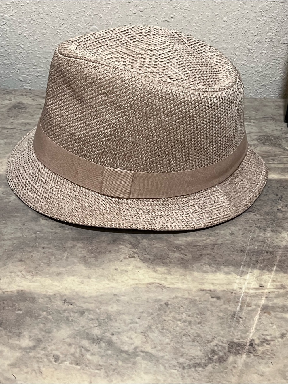 Karl Kani Men's Straw Fedora Hat - Beige
